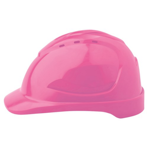 Picture of HARD HAT (V9) - VENTED, 6 POINT PUSH-LOCK HARNESS. AVAILABLE IN BLUE, GREEN, ORANGE, RED, WHITE, YELLOW, FLURO YELLOW, BLACK, FLURO ORANGE, FLURO PINK